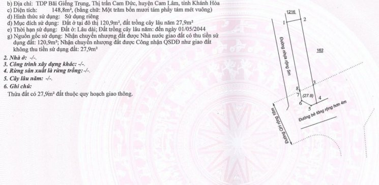 Chỉ Duy Nhất 1 Lô đất 2 Mặt Tiền đường 16m Thông Thẳng Ra Bờ Kè Công Viên Ven đầm Thủy Triều 4