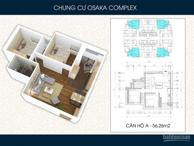 Chính Chủ Bán Căn A2608(56m2) Chung Cư Osaka Complex Hoàng Mai Giá 1tỷ 230tr 2