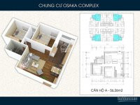 Chính Chủ Bán Căn A2608(56m2) Chung Cư Osaka Complex Hoàng Mai Giá 1tỷ 230tr 9