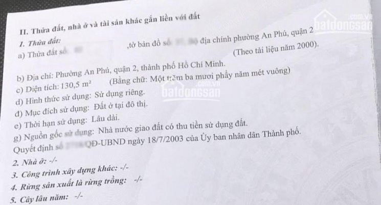 Chính Chủ Bán đất Mt Vũ Tông Phan, Kđt An Phú - An Khánh, Quận 2  131m2, 102tr/m2 Lh: 0902095947 3