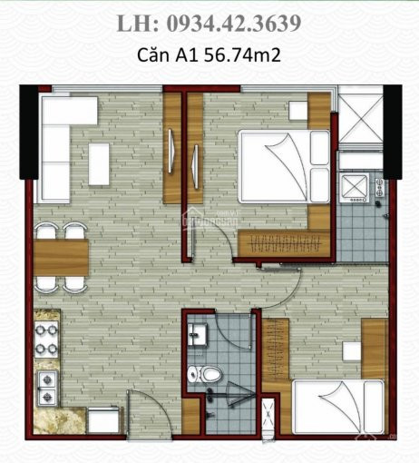 Chính Chủ Bán Gấp Ch Novia Phạm Văn đồng Giá Tốt Nhất Thị Trường 2pn 59m2, 215tỷ, Lh 0934423639 1