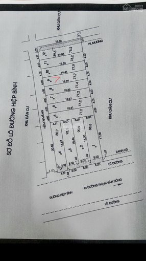 Chính Chủ Bán Nhanh 78m2 đất Mặt Tiền Hxh 1/, Cách đường Hiệp Bình 20m, Pvđ 100m, P Hiệp Bình Chánh 5