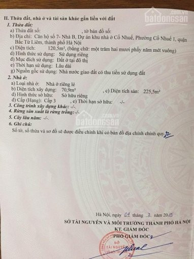 Chính Chủ Bán Nhanh Biệt Thự Liền Kề Xây Thô Dự án Khu Nhà ở Cổ Nhuế Ngõ 120 Hoàng Quốc Việt 0982728228 5