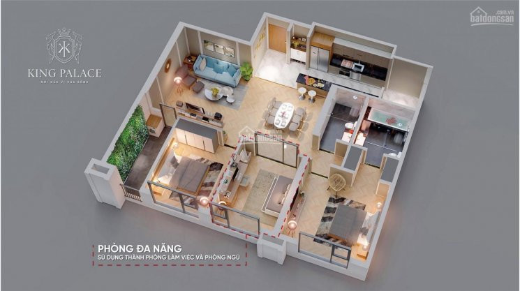 Chính Chủ Bán Nhanh Cắt Lỗ Căn 3pn 125m Dự án King Palace, Full Nội Thất, Tầng đẹp, Hướng Mát, Hđmb Cđt 3
