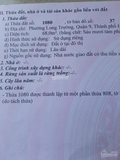 Chính Chủ Bán Nhanh đất Bên Hông Chợ Long Trường, đường Nguyễn Duy Trinh, P Long Trường, Quận 9, Tp Hcm 3