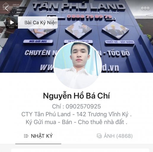 Chính Chủ Bán Nhanh đất Hẻm 12m Trần Văn ơn, P Tân Sơn Nhì Dt : 4-14m Giá  73 Tỷ 2