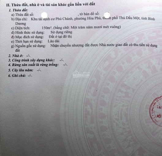 Chính Chủ Bán Nhanh đất Tđc Phú Chánh B, Thành Phố Mới, Tỉnh Bình Dương Dt: 7,15x21m, Full Tc, Giá 2,5 Tỷ 2
