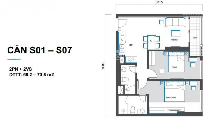 Chính Chủ Bán Nhanh Gấp Căn Hộ 2pn 69m2 Cửa Hướng Nam, Giá 2,8 Tỷ đẹp Nhất Quận Cầu Giấylh 0971389500 1