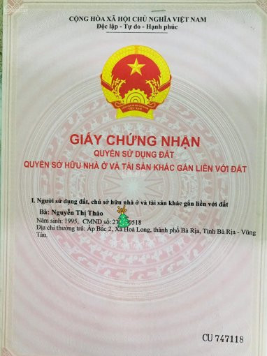 Chính Chủ Bán Nhanh Gấp để Về Quê Sống - Mặt Tiền Hương Lộ 2 - 10x43 4