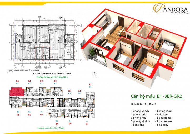 Chính Chủ Bán Nhanh Nhanh Căn Hộ Chung Cư Pandora 53 Triều Khúc, 3 Phòng Ngủ Căn Góc Giảm Ngay 150tr Cho Anh Chị 4