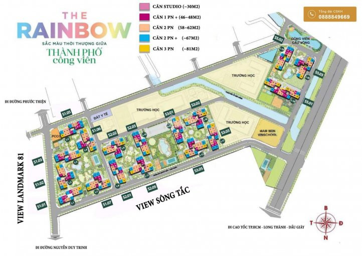 Chính Chủ Cần Bán Căn Góc Lầu Cao 3pn - The Rainbow- Vinhomes Grand Park, View Tuyệt đẹp Hotline: 0902340866 3