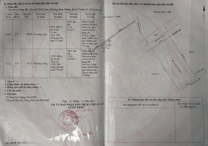 Chính Chủ Cần Bán đất, Có Nhà Tại Phường Bình Nhâm, Tp Thuận An, Bình Dương Dt 852m2 Lh: 0968441079 1