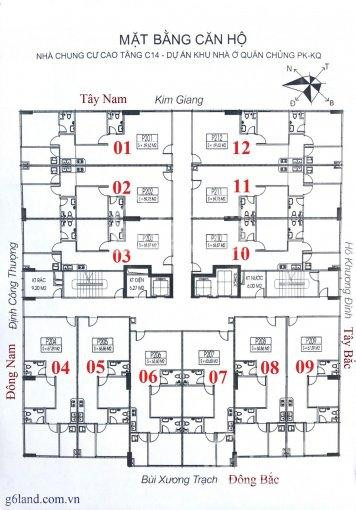 Chính Chủ Cần Bán Gấp Căn 1206 C14 Bộ Quốc Phòng, Dt: 63m2, 2pn - 2vs, Giá 205 Tr/m2 Lh 0961000870 1