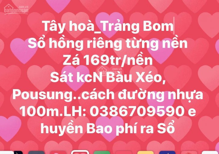 Chính Chủ Cần Bán Lô đất Sát đường Nhựa Tây Hoà 05 179/100m2 6