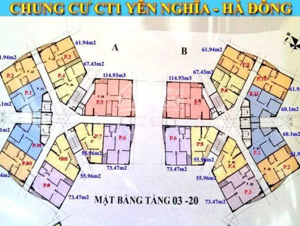 Chính Chủ Cần Bán Nhanh Căn Hộ Chung Cư Ct1 Yên Nghĩa, Căn 1002, Dt 61m2, 2pn, Giá 15tr/m2, Lh 0981300655 1