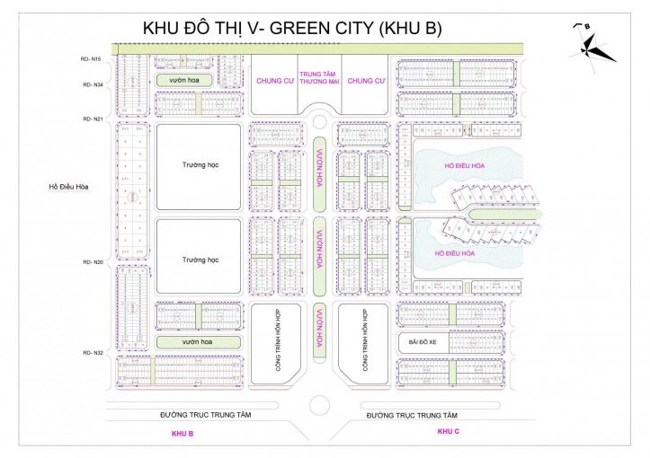 Chính Chủ Cần Tiền Bán Gấp ô đất Hướng Nam Khu V-green City Phố Nối Nhìn Trường Học Xây Dựng Luôn đường 15m 3