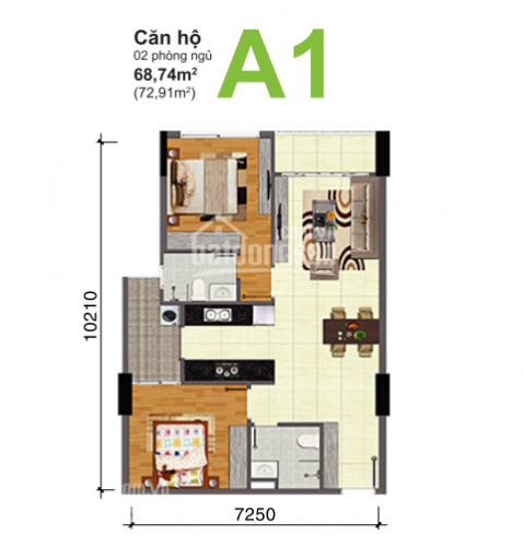 Chính Chủ Cho Thuê Nhanh Chung Cư Bộ Công An, Quận 2, Block A, Có 3 Máy Lạnh, Giá 10 Triệu/tháng 2