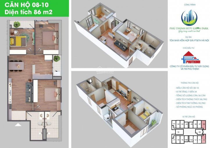 Chung Cư Giá Rẻ Qhà đông Góc- 2 Thoáng View Công Viên Thể Thao Chủ đầu Tư Bán Full Căn 0989961892 6