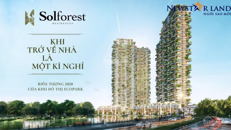 Chung Cư Sol Forest - Tuyệt Phẩm Nghỉ Dưỡng Cao Cấp Full Kính, Có Sân Vườn ưu đãi Khủng Khi Ra Hàng 1