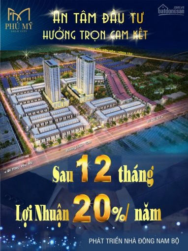 đất Nền Trung Tâm Tp Cảng Phú Mỹ, Giá đầu Tư Cực Tốt, Siêu Lợi Nhuận 50%, Có Ngân Hàng Hỗ Trợ Vay 5