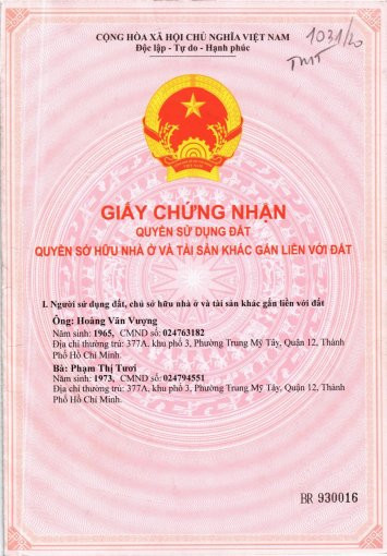 Johnny Mạnh Bán Gấp Căn Hộ 50/17/4 đường Tmt 6a, Phường Trung Mỹ Tây, 0914739966 7