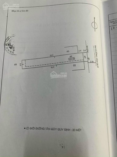 Mặt Tiền đường Tân Quý, Tân Phú, Dt 4,9(5)x33m,cn 1628m2,nhà Cấp 4,giá 16,5 Tỷ Tllh 0901278259 3