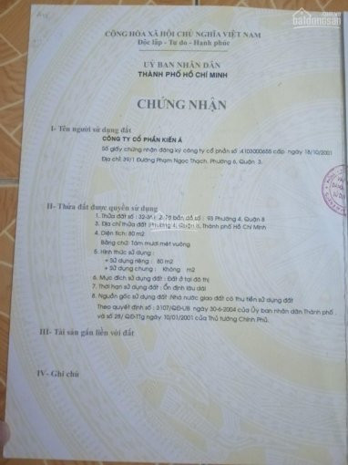 Ngân Hàng Thanh Lý Gấp Căn Nhà 4pn, 2wc Tại đường Cao Lỗ, Q8 đường Lớn Bao Sổ Hồng Giá 23tỷ/80m2 1