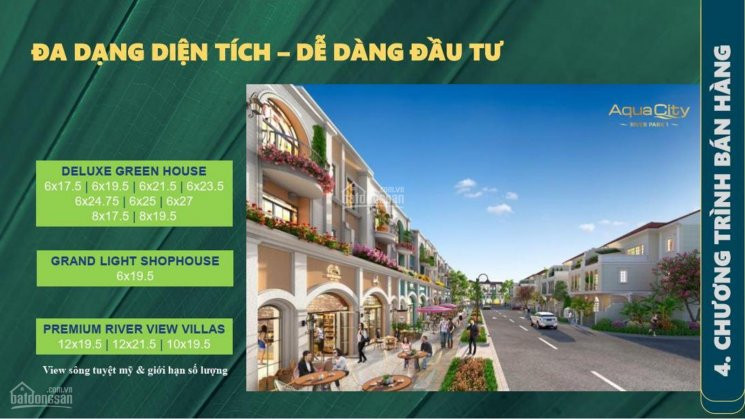 Siêu Hot, Siêu Lợi Nhuận, Aqua City Góc Nhà Phố River Park 1, Thanh Toán 680tr, Chiết Khấu Cao 1 Tỷ 3