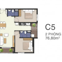 Chính Chủ Bán Nhanh Căn C5 Tầng Cao, Diện Tích 76,8m2, Giá Bán 2,47 Tỷ, Giá Thật, Lh 0938234510