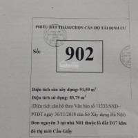 Chính Chủ Cần Bán Căn Hộ Tái định Cư Giá Rẻ Chỉ 26 Tỷ Trần Thái Tông, Cầu Giấy, Hà Nội