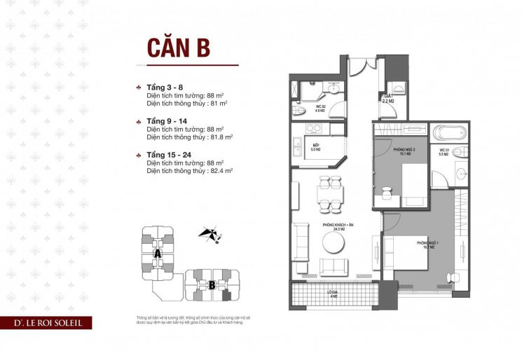 5,5 Tỷ Căn Hộ 2pn 88m2 View Hồ Tây, Sông Hồng Cực đẹp Lh Phòng Kd Cđt 0904682255 8