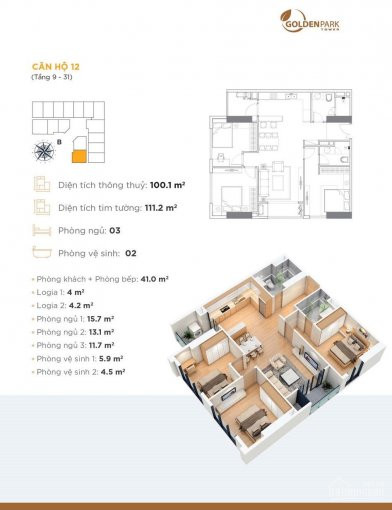 Bán Căn Góc 3pn Dt 100m2 ,view Cv  ,ck 120 Triệu, Hướng đông Nam ,tầng đẹp ,giá Hấp Dẫn :0986779389 7