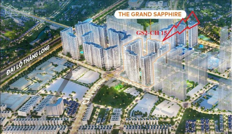 Căn 2pn 2wc Góc, View đẹp Nhất Grand Sapphire 2 - Vinhomes Smart City Tây Mỗ Nam Từ Liêm 3