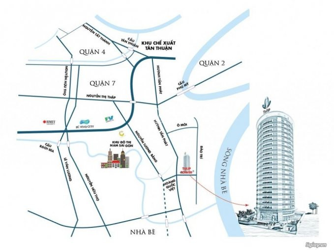 Căn Hộ Office Tel Tulip Tower Quận 7 Thiết Kế 2pn Giá Chỉ Từ 25tr/m2 Lh 076 675 4578 Quỳnh Châu 4