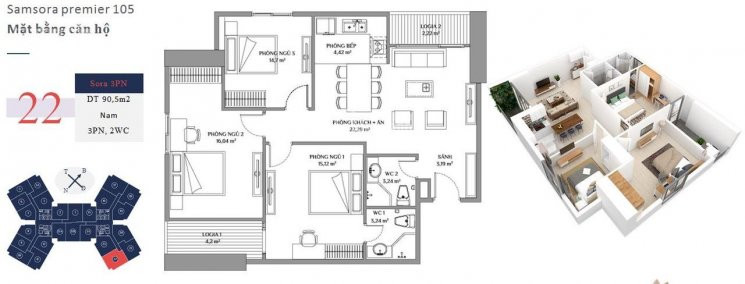 Cắt Lỗ 300tr Căn Góc Số 22 Cc Samsora, 91m2 3 Ngủ 2 Vs, Giá 2,4 Tỷ Bao Phí, Hỗ Trợ Vay 65% 2