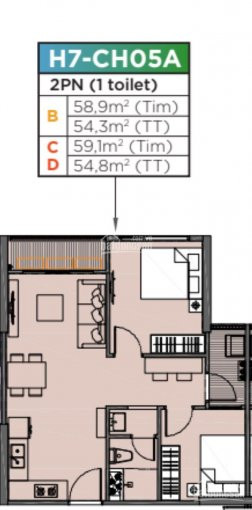 Cắt Lỗ Căn 2pn, 1wc 58m2 Vh Smart City, 1730 Tỷ Bao Phí, đã Bàn Giao Nhà Lh 0942114054 1