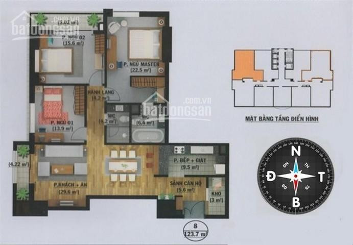 Chính Chủ Bán Căn Hộ 3 Phòng Ngủ Hòa Bình Green, 376 Bưởi, Ba đình, 124m2 1