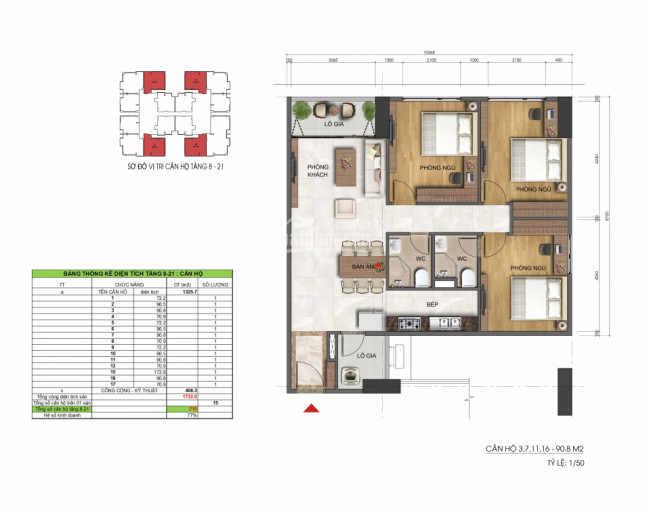 Chính Chủ Bán Căn Hộ 3pn (917m2) 19 - 07 Tại Dream Land Bonanza 23 Duy Tân Giá 3tỷ3, 0983292695 4