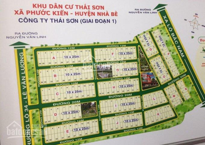 Chính Chủ Bán Gấp Lô đất Thái Sơn 1, Nhà Bè 10 X 25m đã Có Sổ Hồng, Giá: 35 Tr/m2, Lh: 0922781111 1