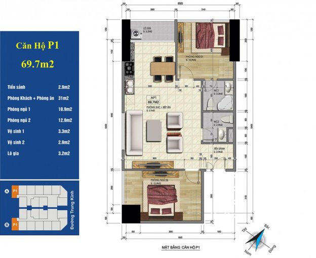 Chính Chủ Bán Nhanh Các Suất Ngoại Giao Tầng đẹp 11, 12, 16 Chung Cư Central Field 219 Trung Kính, Giá 26tr/m2 6