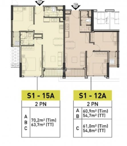 Chính Chủ Bán Nhanh Căn đập Thông 3pn Tòa S5 Căn 12a + 15a, S 110m2 Dự án Vinhomes Symphony Long Biên 1