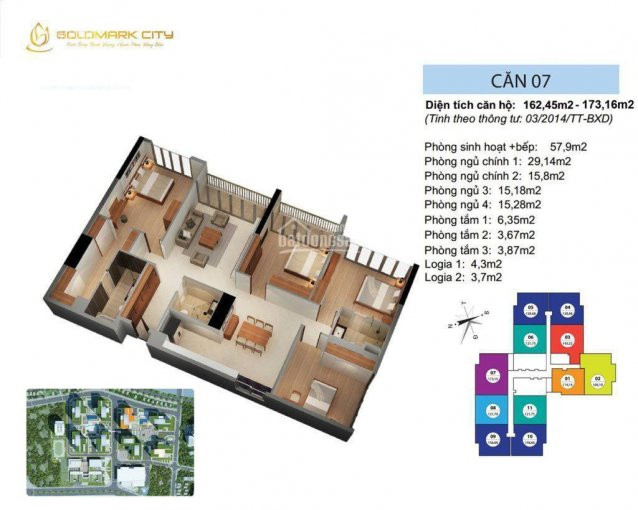 Chính Chủ Bán Nhanh Căn Góc 04pn 162m2 Chung Cư Goldmark City 136 Hồ Tùng Mậu, Nội Thất Siêu đẹp, View Thoáng 5