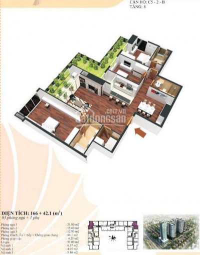 Chính Chủ Bán Nhanh Căn Hộ 130m2, Căn Góc 3pn Golden Land, 275 Nguyễn Trãi, Tòa B Giá 26tr/m2 Lh: 0763092626 3