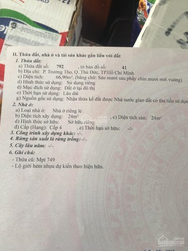 Chính Chủ Bán Nhanh đất Khu Apec Kế Bên Ubnd Phường Trường Thọ Thủ đức 75m2 Giá 4 Tỷ 4