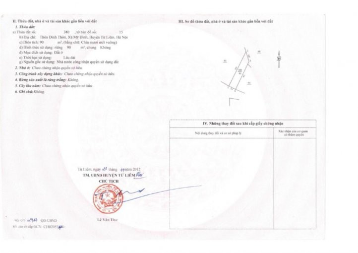 Chính Chủ Bán Nhanh đất Thiên Hiền, Mỹ đình, Nam Từ Liêm, Hà Nội, Dt 73,6m2, Giá 9,5 Tỷ 1