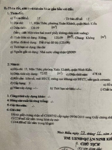 Chính Chủ Bán Nhanh Nhà Mặt Tiền Trần Chiên Cái Răng 1