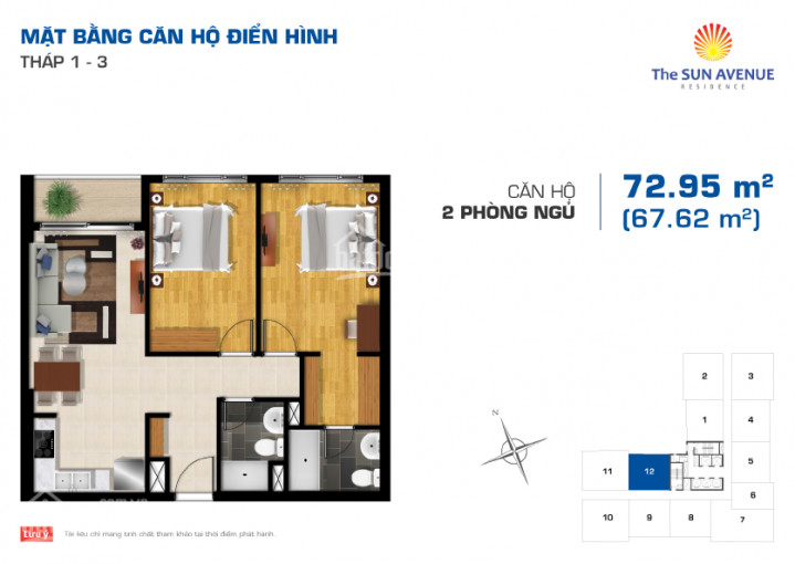 Chính Chủ Bán Nhanh Nhanh 2pn + 2wc - 3,35 Tỷ Giá Rẻ Nhất The Sun Avenue, Quận 2 Lh 097 884 8835 - Thanh Nguyên 7