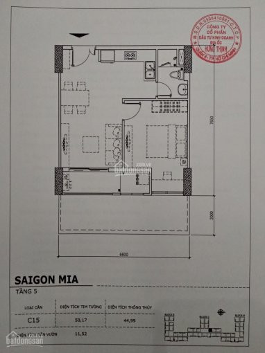 Chính Chủ Cần Bán Căn Hộ 1 Phòng Ngủ Sân Vườn Saigon Mia C15 - 05, Sân Vườn 12m2, Lh 0377 680 628 1