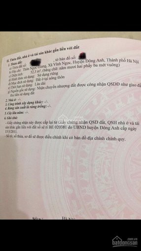 Chính Chủ Cần Bán đất 52,3m2 Tại Vĩnh Ngọc đông Anh, Cách Cầu Nhật Tân Chỉ 300m, đường Rộng 7m Lh 0981801876 2