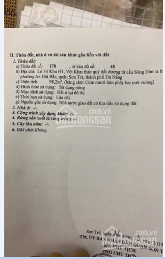 Chính Chủ Cần Bán Lô đất đường 7,5m Lý Thánh Tông, Dt 100m2, đông Bắc, đối Lưng đường Phạm Văn đồng 2